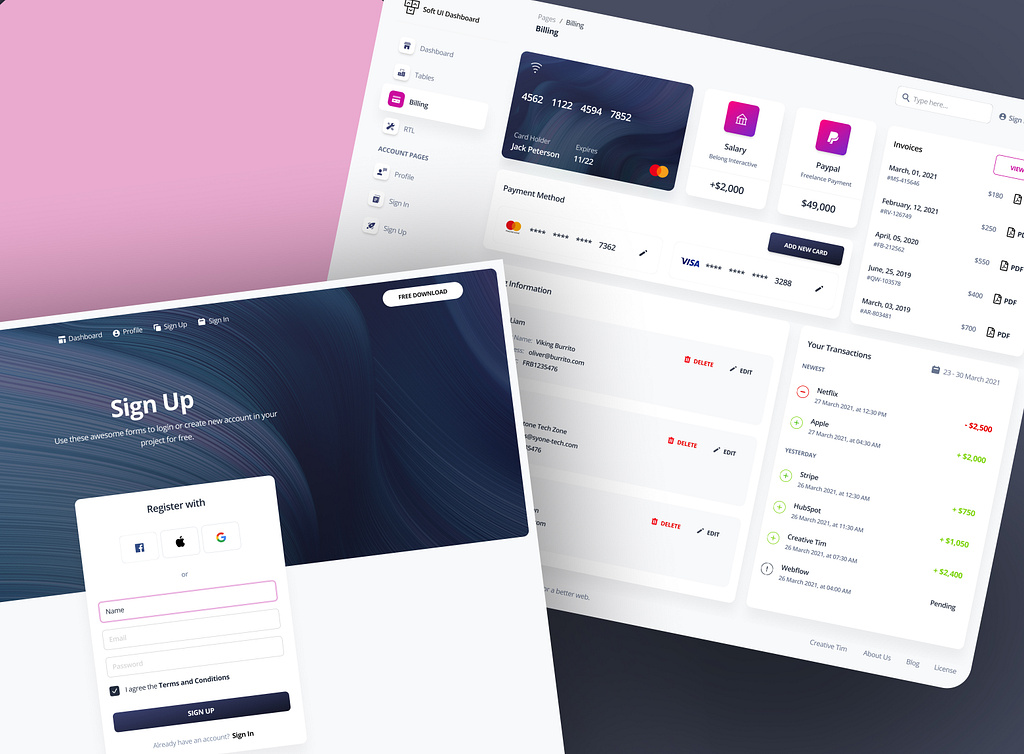 Dashboard UI Design Software