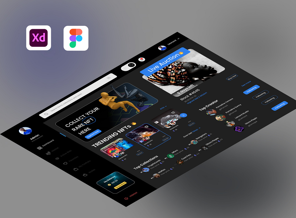 NFT Dashboard Design